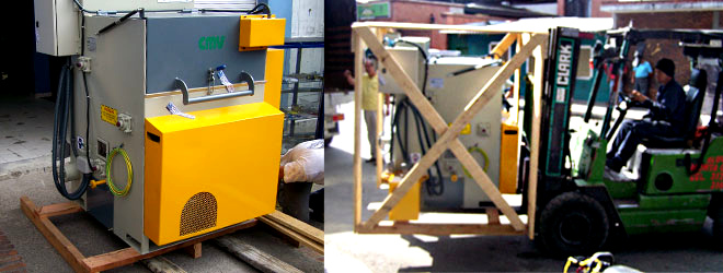 Instalación de Máquina Granalladora Turbinada RD 100 – Colombia