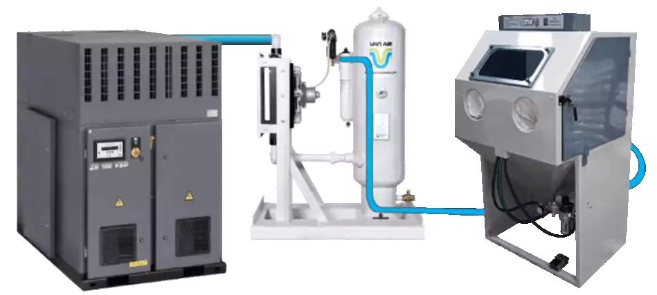 Cabina de Granallado por Succión de Aire GS