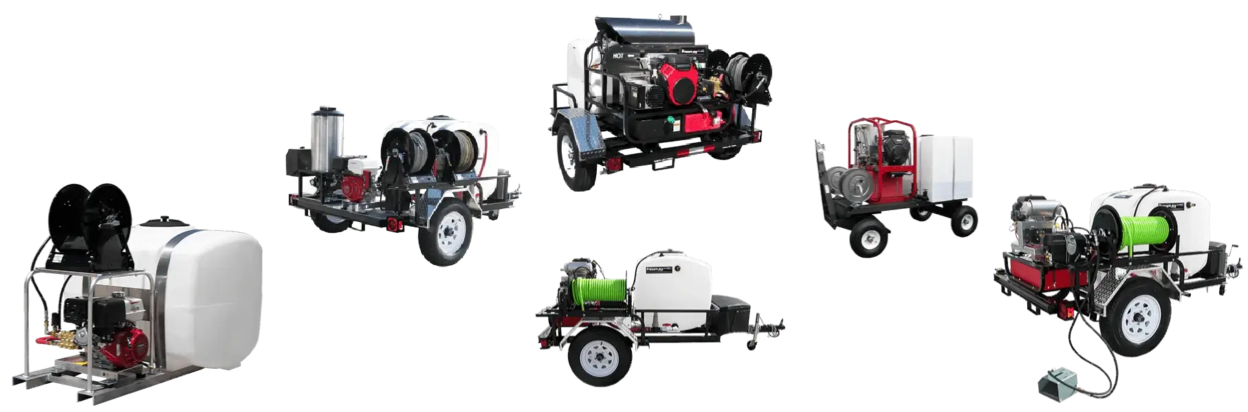 Tráilers y Skids con Hidrolavadoras de Agua Fria o Agua Caliente