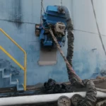 Granallado con Robot FasterBlaster del Tanque TK-4104B