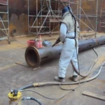 Granallado con Robot FasterBlaster de dos Tanques de 100.000 Barriles