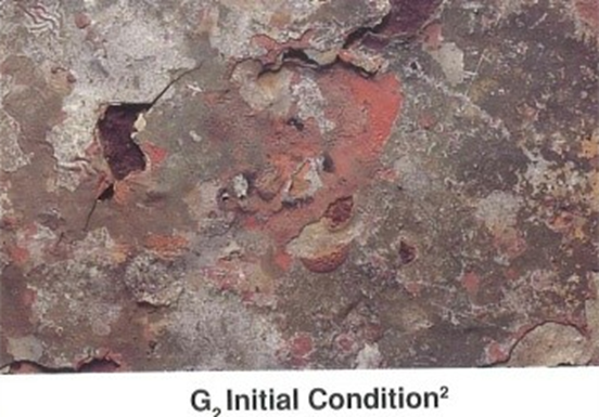 KTA - Condición G2 Recubrimiento envejecido con picaduras moderadas