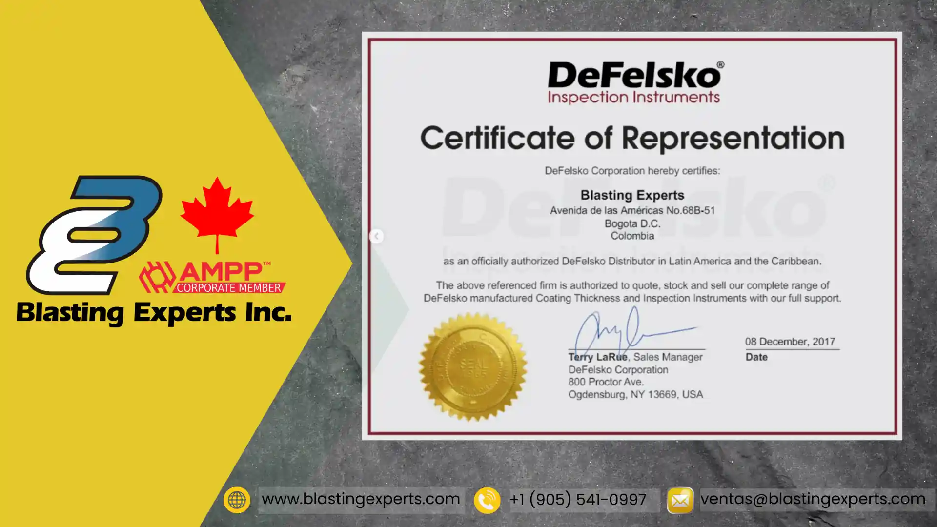 Productos Defelsko para medir Perfil de Anclaje