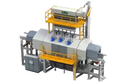 Máquina Granalladora Turbinada con Banda de Giro Continuo TC